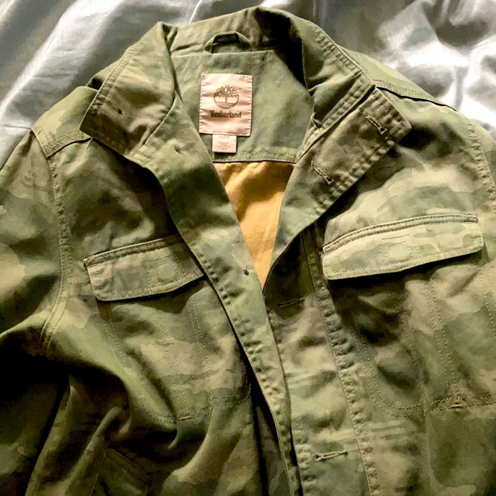 Green Timberland jacket